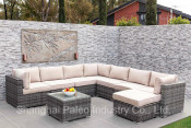Garden Rattan Furniture Patio Leisure Outdoor Wicker Sofa Set (PAS-1632)