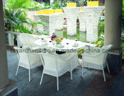 Garden Wicker/Rattan Dining Chair and Table Set-Outdoor Patio Furniture