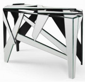 Glass Mirror Furniture Mirrored Console Table