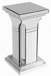 Glass Mirror Furniture Mirrored End Side Table