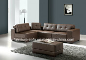 Good Quality Easy Clean 3seat Couch Sectional Sofa (S121)