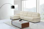 Good Quality Small Leather Couch Sofa Set (SO66)