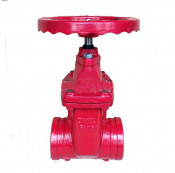 Grooved Dark Bar Gate Valve