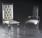 Guangzhou Top Quality PU Dining Chair Acrylic Chair