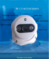 H. 264 Video Compression Dome Low Illumination IR-Cut IP Camera
