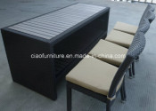 H-CF819 Table with PS-Wood Top and Middle Shelf