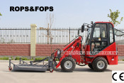 Haiqin Brand CE Mini Wheel Loader (HQ908) with Mower