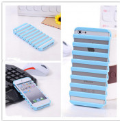 Hard Ladder Shape Hollow out Stripe Wave Matte Case Cover for iPhone 5 5g