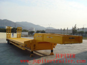 Heavy Cargo Transporting Three Axle Lowbed Semi Trailer