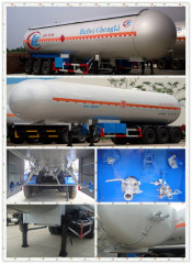Heavy Duty 3 Axles LPG Tank Truck Trailer for Propane