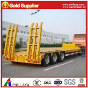 Heavy Machine Transport 3 Axles Lowboy Trailer
