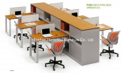 High End Office Workstation with Hutch Cabinet (HF-BSD006)