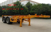 High Quality 20ft Two-Axle Skeleton Container Semi Trailer for Sale