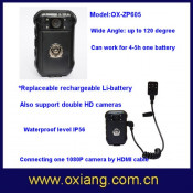 High Quality Addtional 2600amh Battery Waterproof Police Body Worn Camera
