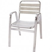 High Quality Aluminum Dining Arm Chair (DC-06012)