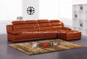 High Quality Chinese Office Furniture Leather Sofa (B71)