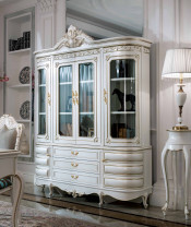 High Quality Classical Wooden Furniture 4-Door Bookcase