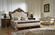 High Quality Classical Wooden Furniture Bedroom Set Bed (GZ-P5001d-2)