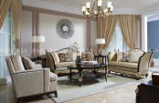 High Quality Classical Wooden Furniture Living Room Sofa (MS-A6032c)