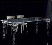 High Quality Clear Acrylic Table Furniture Sets for Dining Room