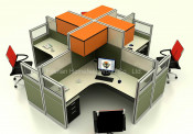 High Quality Multifunctional Office Desk with Hutch, Office Furniture (HF-YZ802)
