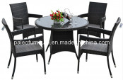 High Quality Outdoor Rattan Dining Table and Chair (PAD-1318)