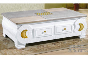 High-Quality Round Marble Top Coffee Table (TM-6862)