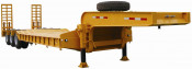 High Quality Tri Axle Lowbed Semi Trailer