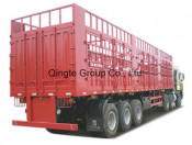High Way Cargo Transport Semi Trailer, with Side Board and Barrier (QDT9402CXY)