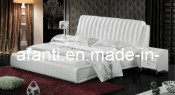 Home/Bedroom Furniture Modern Leather Double Bed (AFT-B027#)