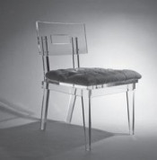Home Furniture Clear Lucite Dining Chair with Cushion