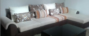 Home Furniture Living Room Fabric Corner/Sectional Sofa (AFT-2083)