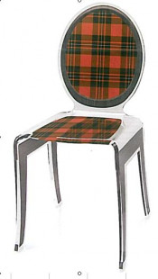 Home Furniture Tartan Design Dining Chair