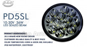 Hot Sale 5" 36W Round LED Driving Light for Truck