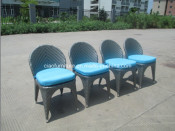 Hot Sale Cheap Comfortable PE Rattan Aluminum Chair