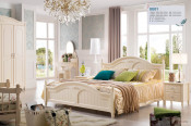 Hot Sale! Modern White Bedroom Bed (JB-8001)