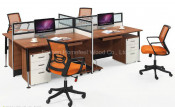 Hot Sales Straight Design 4 Seaters Modular Office Partition (HF-CC004)