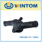 Hot Selling Coolant Water Flange, Plastic Thermostat for Vw (06A 121 133AC)