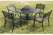 Hot Selling Outdoor Cast Aluminum Patio Furniture Dining Set (SZ215; SD515)