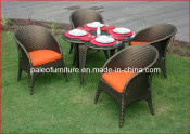 Hotel Rattan Dining Set Restaurant Wicker Table and Chair (PAD-082)