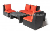 Hotel Synthetic Rattan Armless Sofa