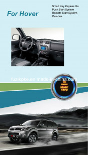 Hover Entry Keyless Go Smart Key Push Button Remote Start Can-Bus Alarm for Great Wall