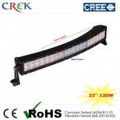 IP68 CREE 120W Curved LED Light Bar 22'' Inch LED Work Driving Light (CK-BC22003C)