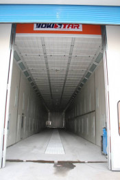 Industrial Powder Gas Heated Filter Spray Booth