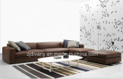 Italian Modern Style Leather Sofa Set D-63 F (R) +H (L) +K