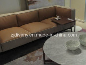 Italian Modern White Fabric Leather Sofa (D-73-C)