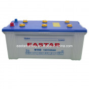 JIS-Standard N150 Dry Charged Car Battery 12V, 150ah