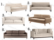 Japanese Fabric Neutral Sofas (JP-sf-263)