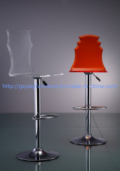 Kd936 Elegant Colorful Acrylic Swivel Bar Chair