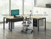 L-Shape Computer Desk with Hanging CPU Holder and Drawer (HX-MT5069)